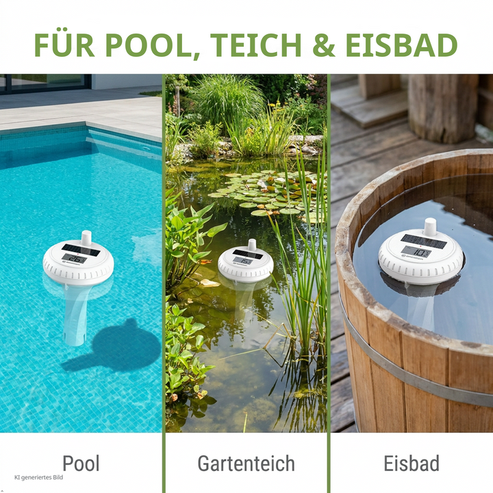 Bresser 15130 Wireless Floating Pool Thermometer with Base Station