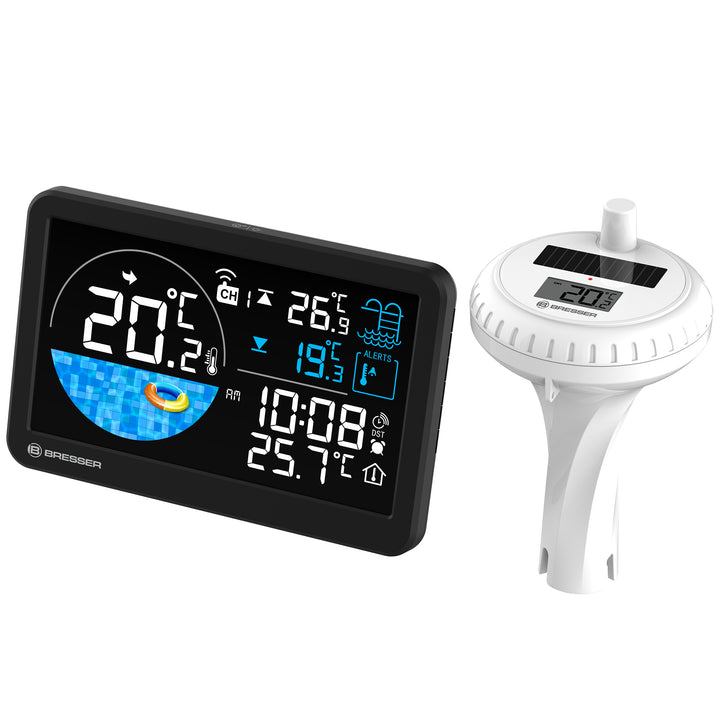 Bresser 15130 Wireless Floating Pool Thermometer with Base Station