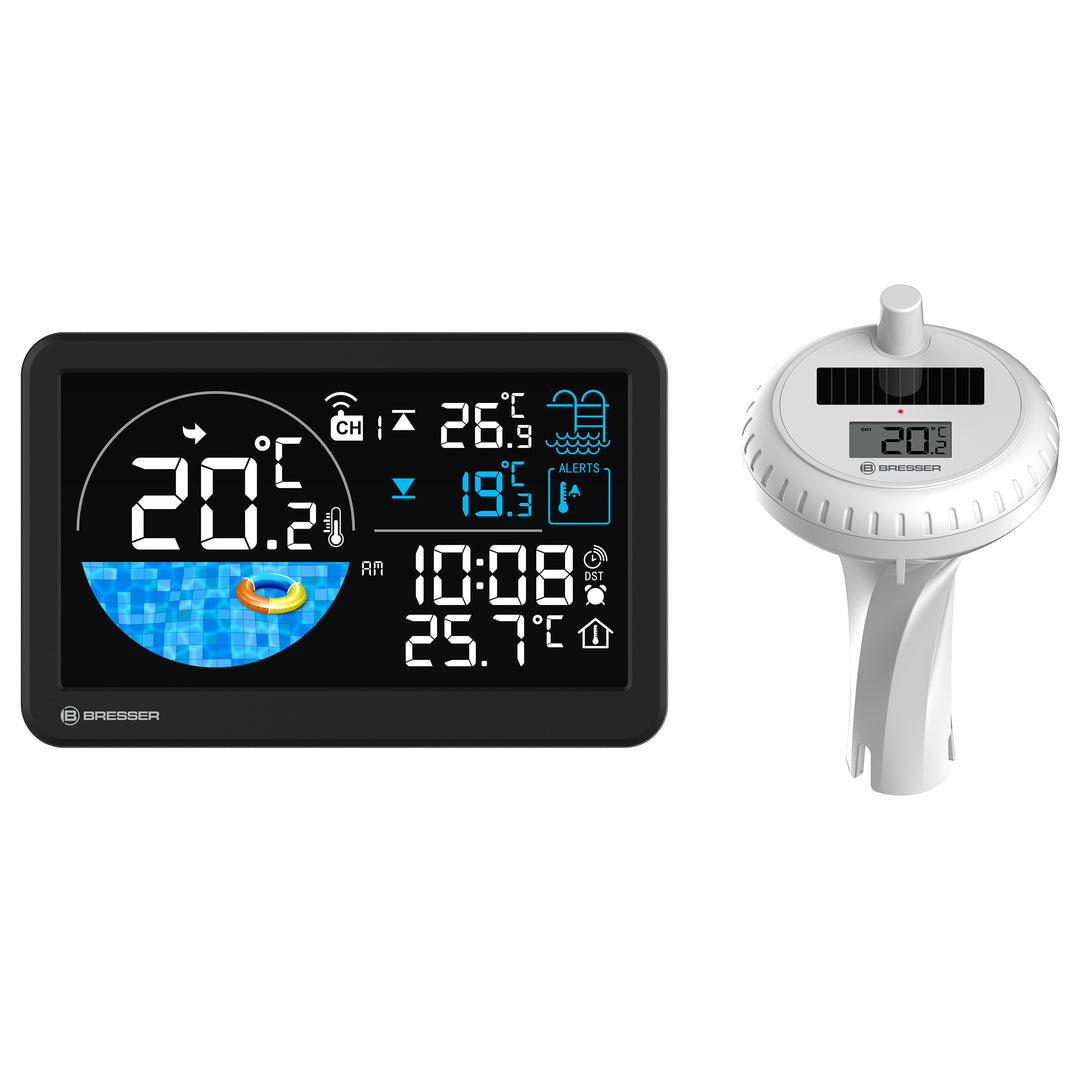 Bresser 15130 Wireless Floating Pool Thermometer with Base Station