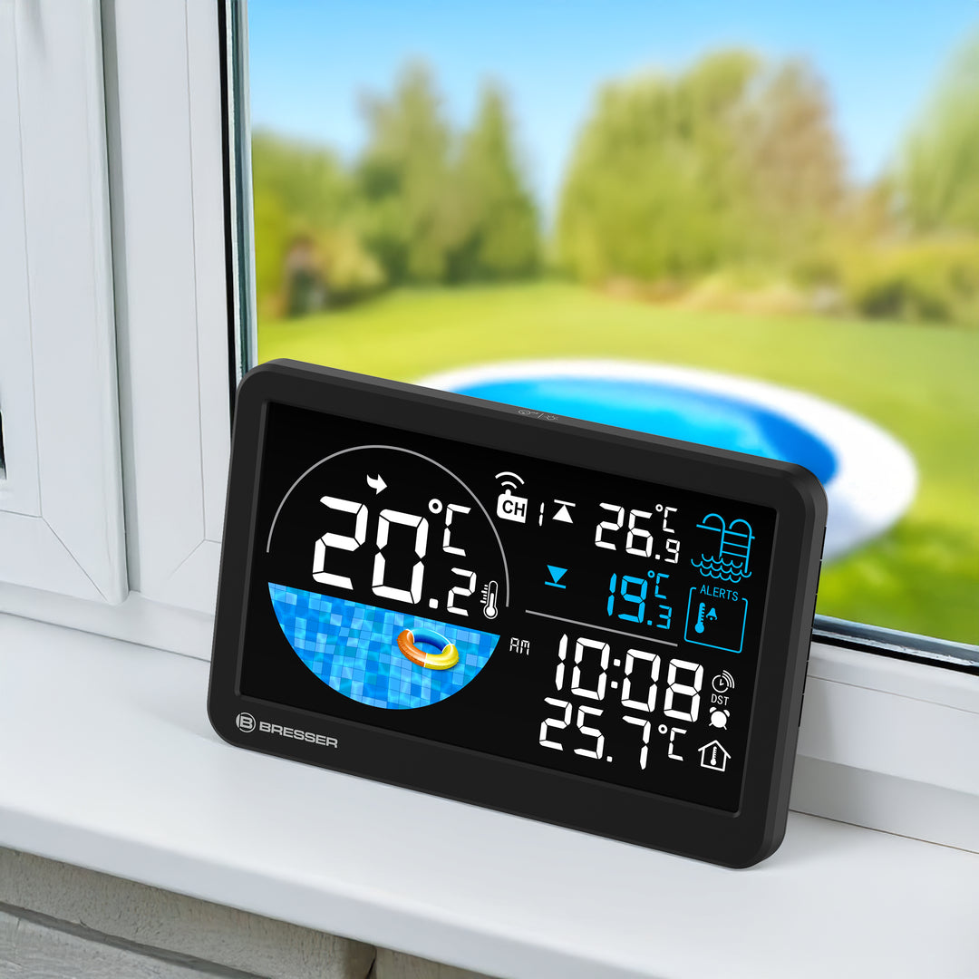 Bresser 15130 Wireless Floating Pool Thermometer with Base Station