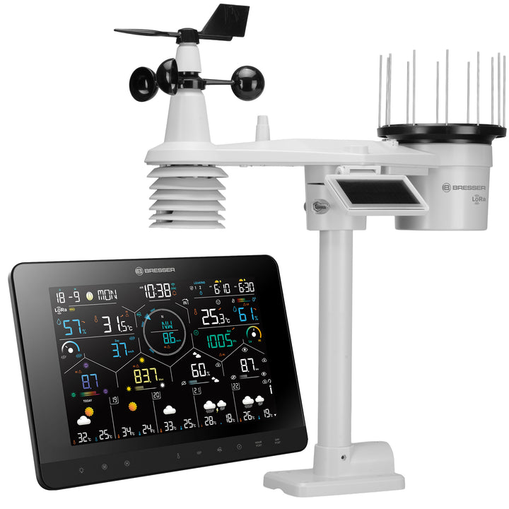 Bresser 15440 7-in-1 LoRa 4Cast Weather Station with Solar Sensor &amp; 1.5km Range
