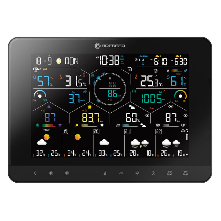 Bresser 15440 7-in-1 LoRa 4Cast Weather Station with Solar Sensor &amp; 1.5km Range