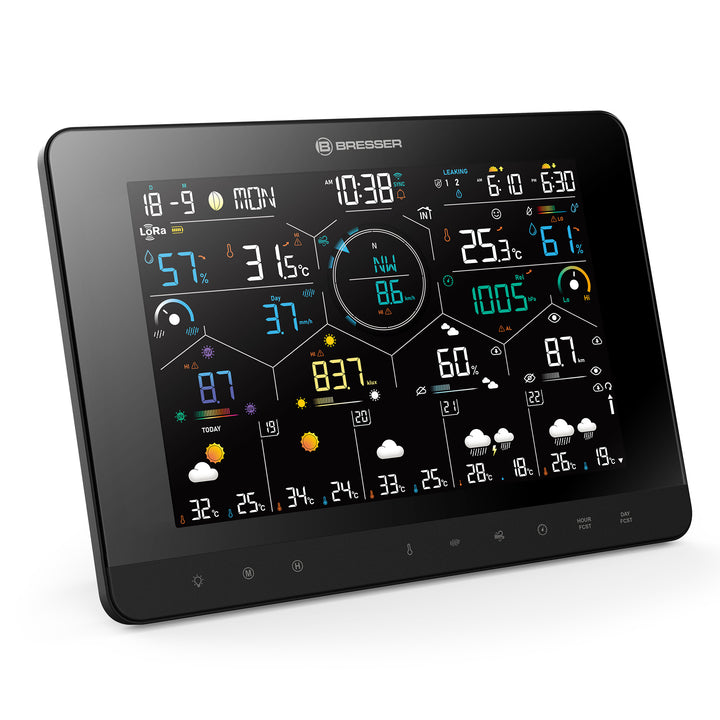 Bresser 15440 7-in-1 LoRa 4Cast Weather Station with Solar Sensor &amp; 1.5km Range