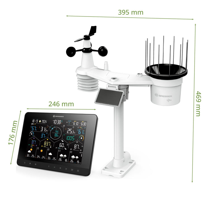 Bresser 15440 7-in-1 LoRa 4Cast Weather Station with Solar Sensor &amp; 1.5km Range