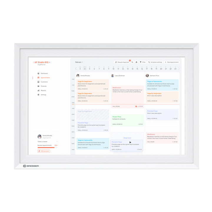 Bresser 16411 MeteoPix Touch 10.1 Digital Family Calendar with Photo Frame - Weather Shop