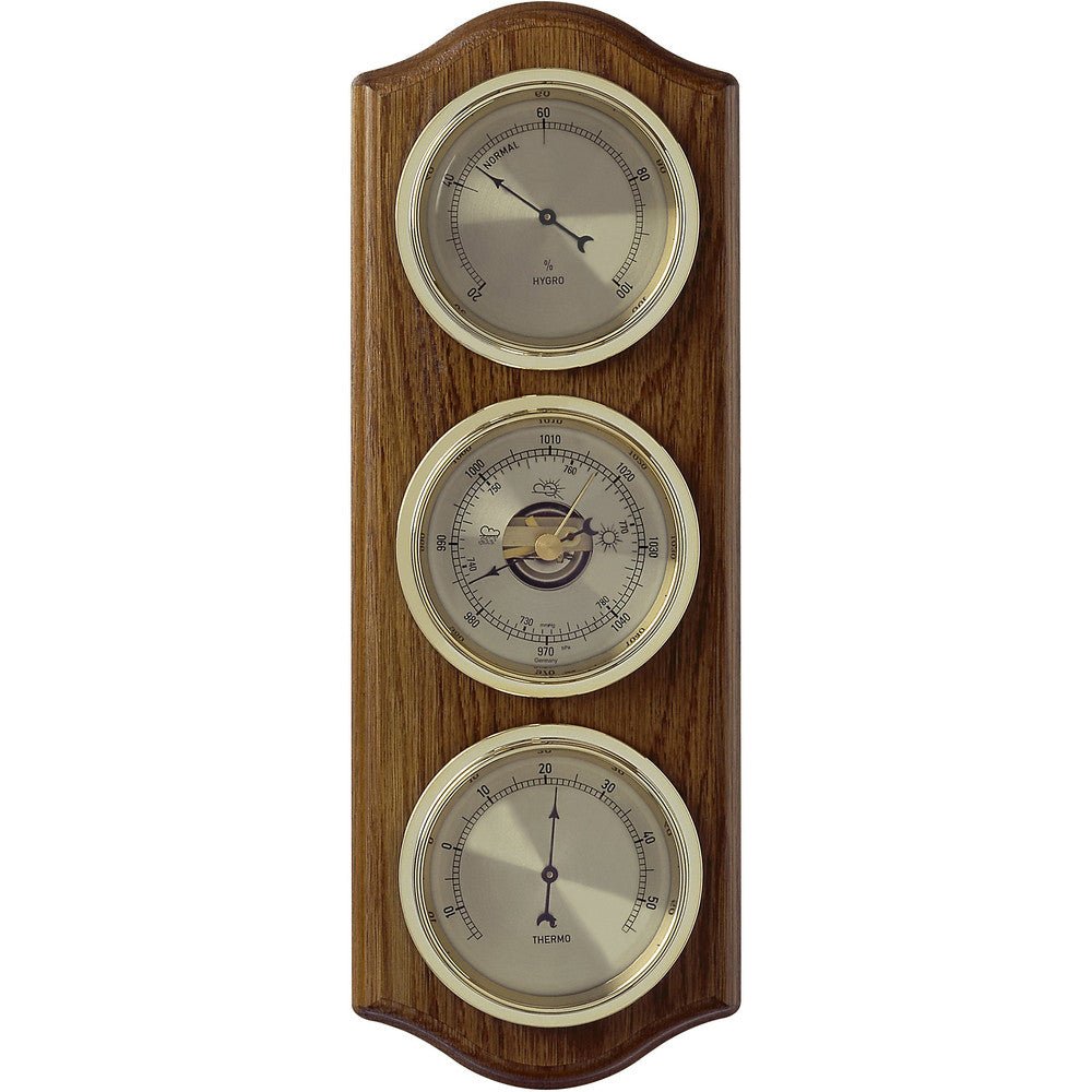 Oak Barometer (33.5cm length) - Made in Germany - dev-weathershop