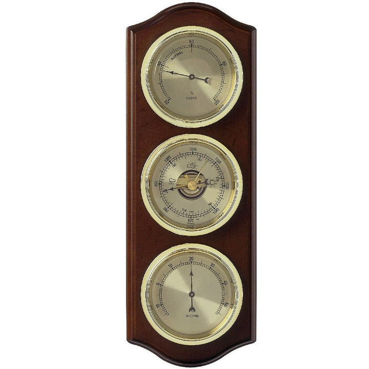 Walnut Barometer (33.5cm length) - Made in Germany - dev-weathershop