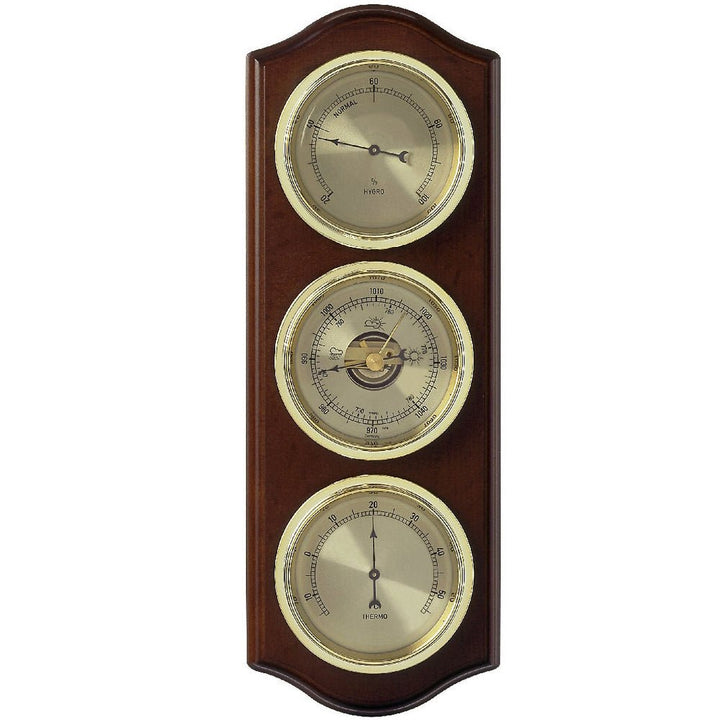 Walnut Barometer (33.5cm length) - Made in Germany - dev-weathershop