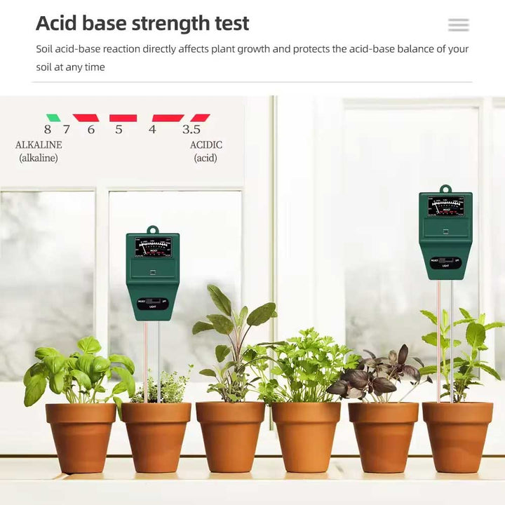 3-in-1 Soil Moisture, Light, and pH Meter - Monitor Plant Health Easily - dev-weathershop