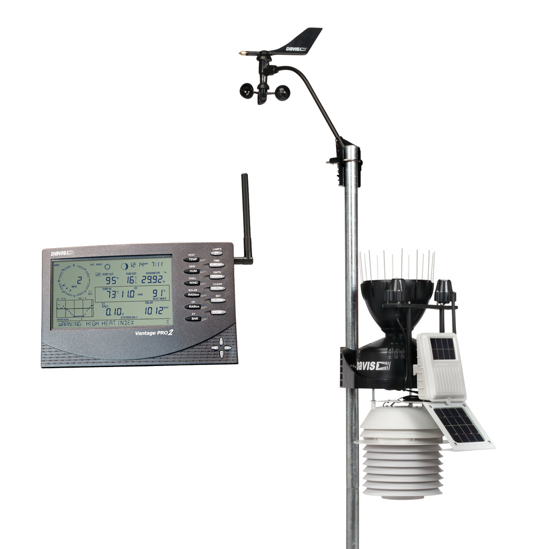 DISCONTINUED: Davis Vantage Pro2 Plus Wireless Weather Station 6163UK (includes UV &amp; Solar Radiation Sensors, 24-Hr Fan-Aspirated Radiation Shield) - Weather Shop