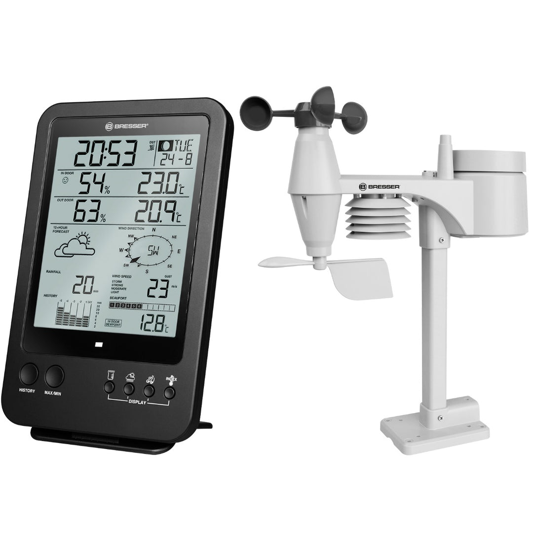Bresser 7002510 5-in-1 Complete Weather Station with Programmable Weather Alerts - dev-weathershop