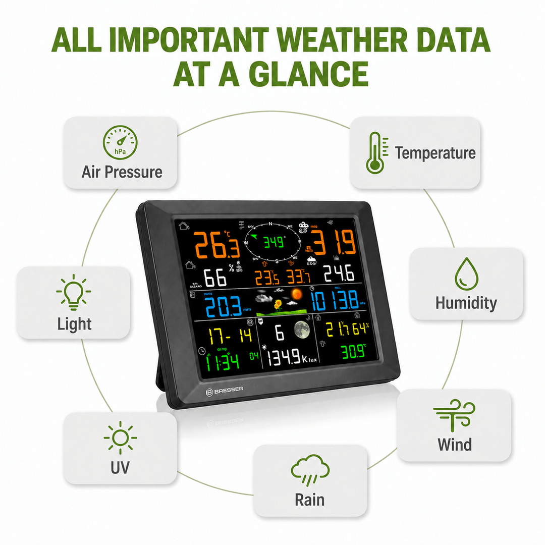 Bresser 15013 Terral 7-in-1 LoRa Weather Station with Wi-Fi &amp; 1.5km Range - Weather Shop