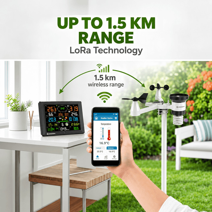 Bresser 15013 Terral 7-in-1 LoRa Weather Station with Wi-Fi &amp; 1.5km Range - Weather Shop