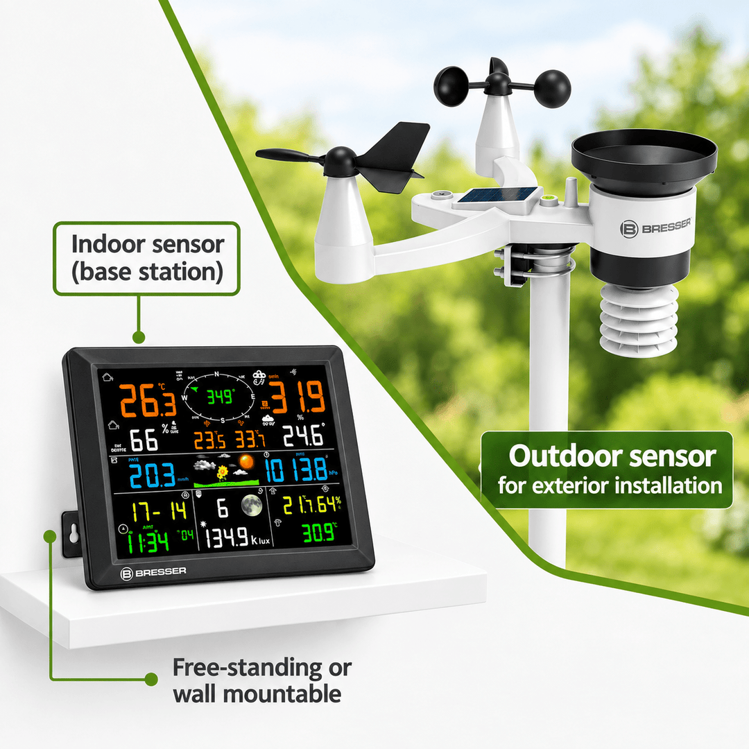 Bresser 15013 Terral 7-in-1 LoRa Weather Station with Wi-Fi &amp; 1.5km Range - Weather Shop