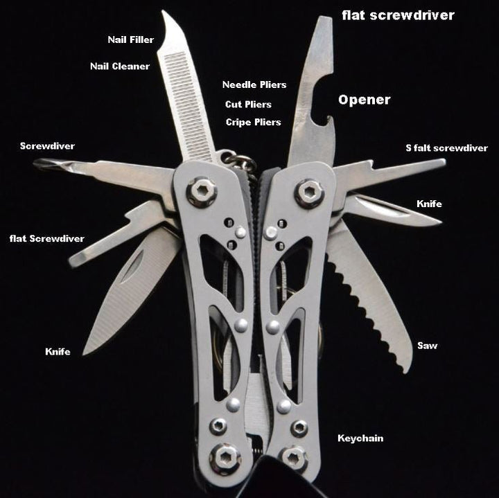 13-in-1 Multi-tool Pocket Pliers with Carry Pouch - dev-weathershop