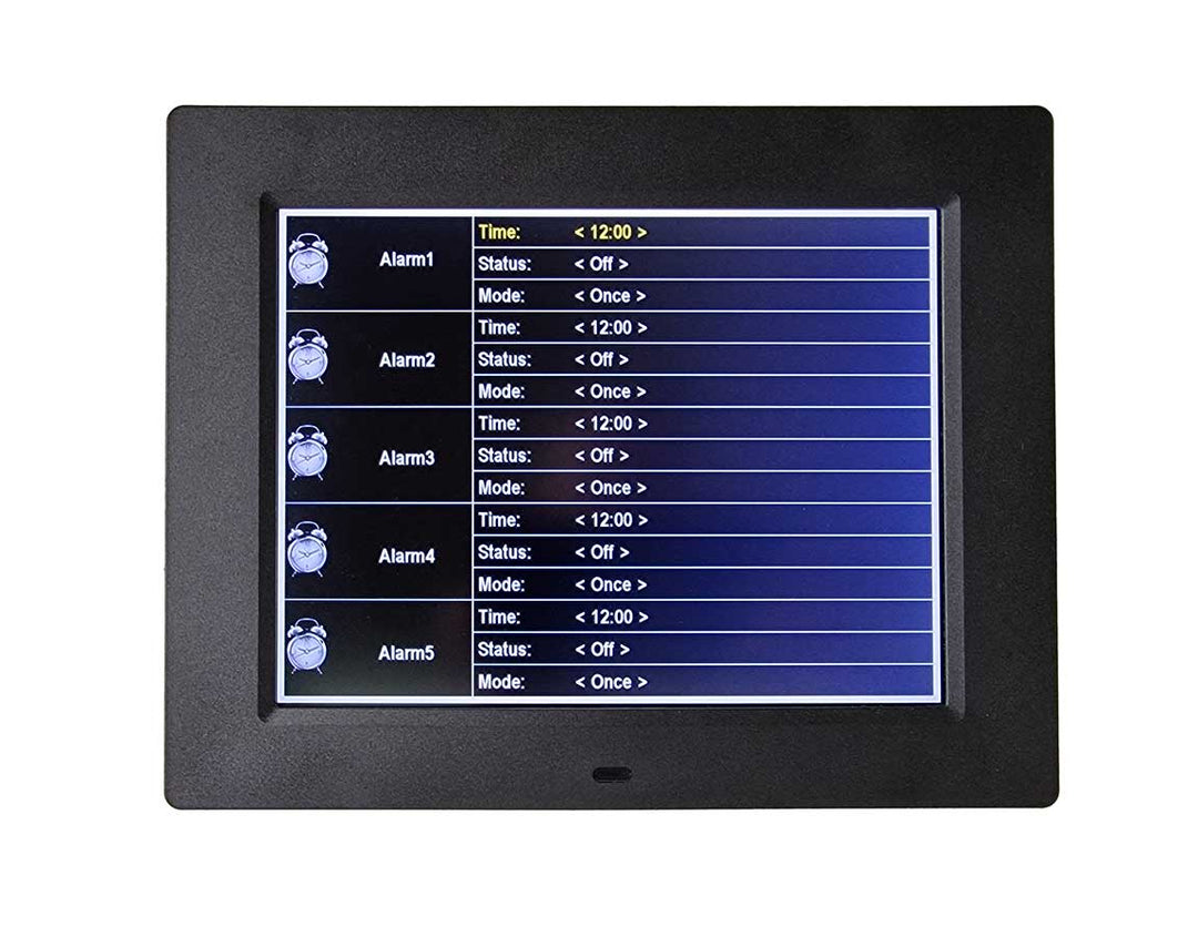 Large Digital Clock with Date &amp; Day, Selectable Analogue/Digital Displays, Alarms (8 inch) - dev-weathershop
