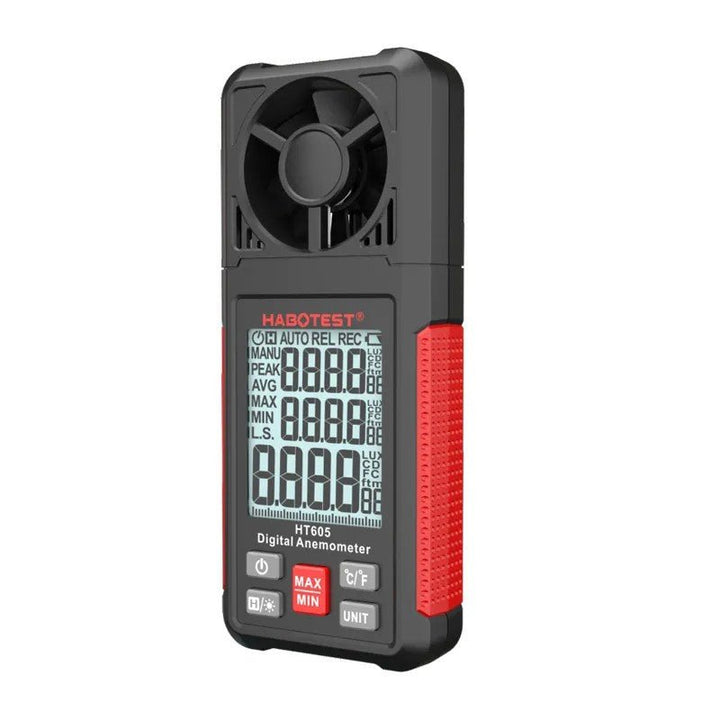 Portable Digital Anemometer: Measure Air Velocity, Temperature &amp; Humidity Measurement - dev-weathershop