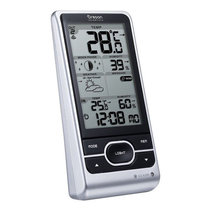 DISCONTINUED: Oregon Scientific BAR208HGX Wireless Weather Forecast Station incl Alerts for Weather &amp; Ice - Weather Shop