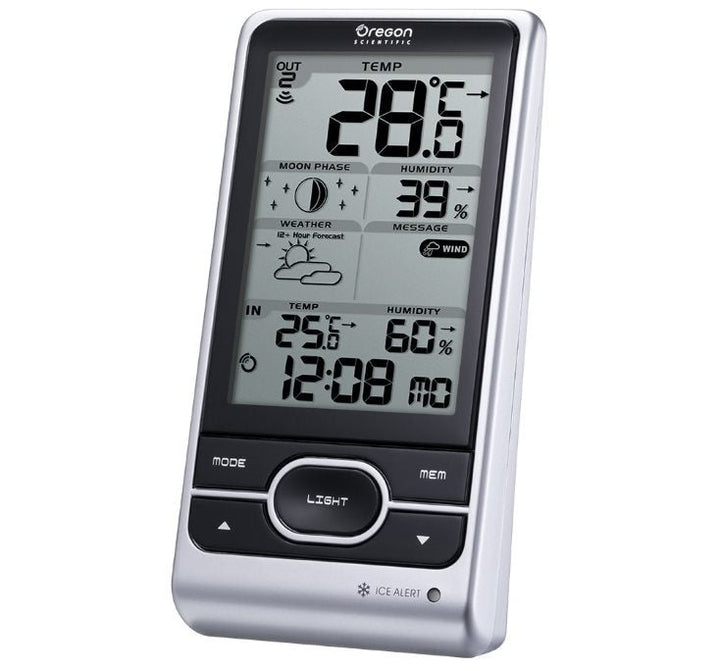 DISCONTINUED: Oregon Scientific BAR208HGX Wireless Weather Forecast Station incl Alerts for Weather &amp; Ice - Weather Shop