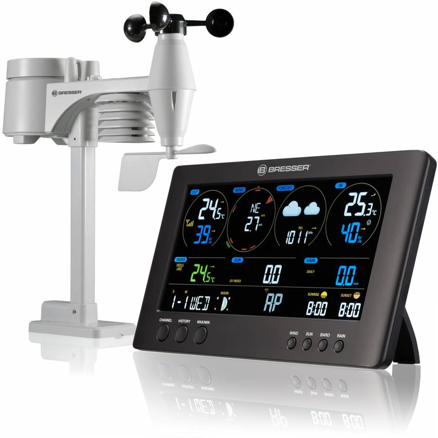 Bresser Clearview 7-in-1 WiFi Weather Station - includes Light Intensity, UV, Ice/Frost Alert 7002586 - dev-weathershop