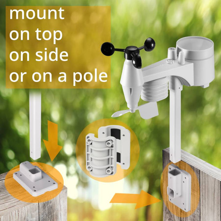 Bresser Clearview 7-in-1 WiFi Weather Station - includes Light Intensity, UV, Ice/Frost Alert 7002586 - dev-weathershop