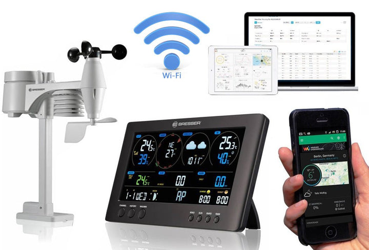 Bresser Clearview 7-in-1 WiFi Weather Station - includes Light Intensity, UV, Ice/Frost Alert 7002586 - dev-weathershop