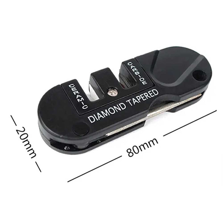 Compact Pocket Knife Sharpener - Multi-function Tungsten Steel Tool - dev-weathershop