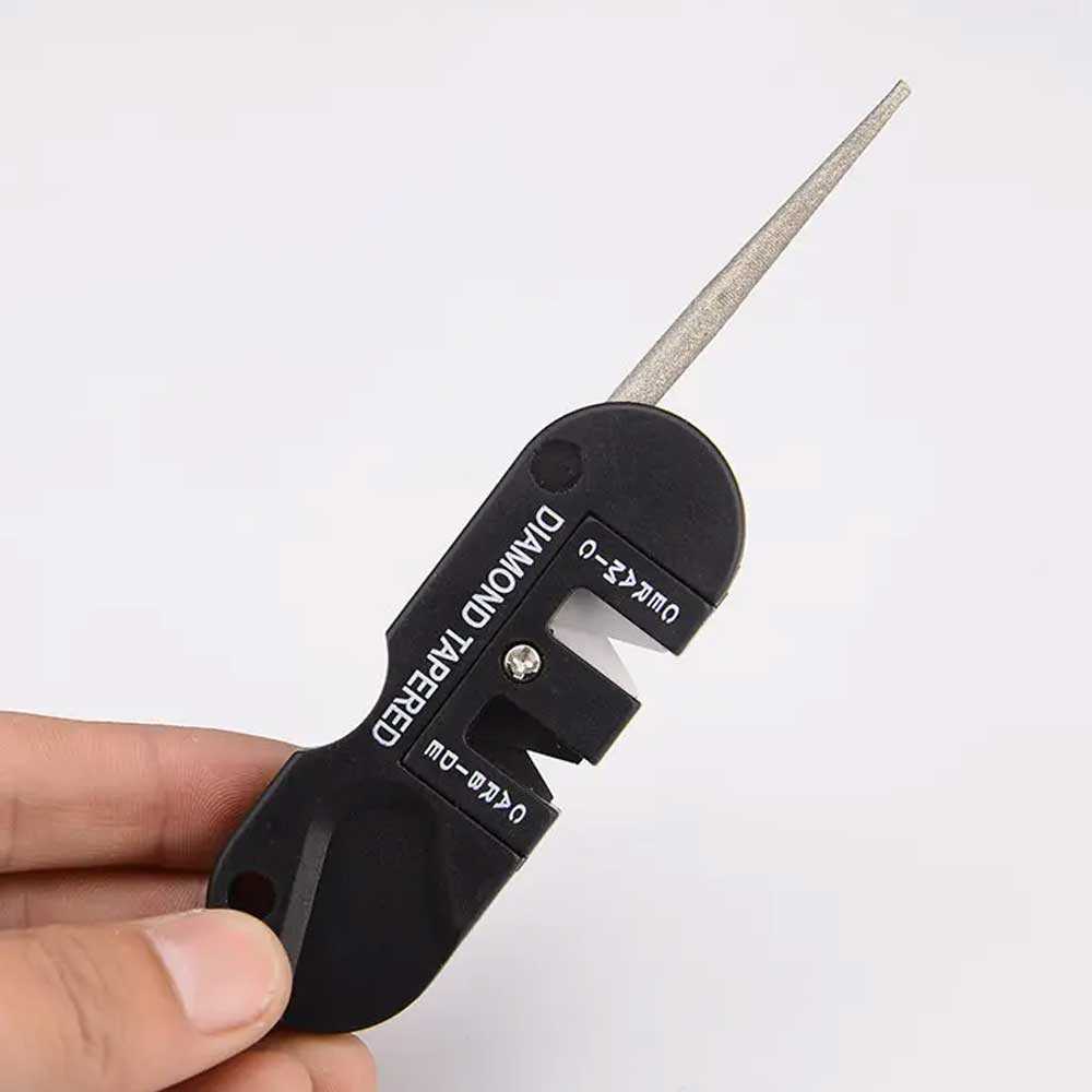Compact Pocket Knife Sharpener - Multi-function Tungsten Steel Tool - dev-weathershop