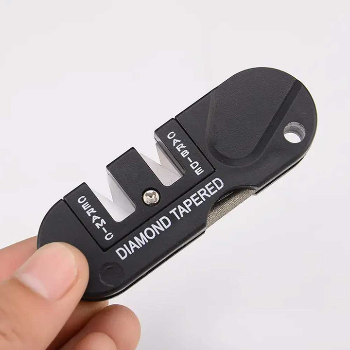 Compact Pocket Knife Sharpener - Multi-function Tungsten Steel Tool - dev-weathershop