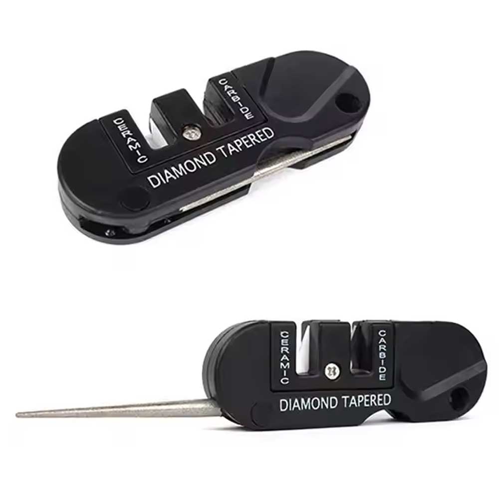 Compact Pocket Knife Sharpener - Multi-function Tungsten Steel Tool - dev-weathershop