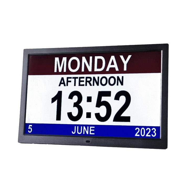 Extra-large Digital Clock with Day, Date, Alarms, Selectable Analogue/Digital Displays (15 inch) - dev-weathershop