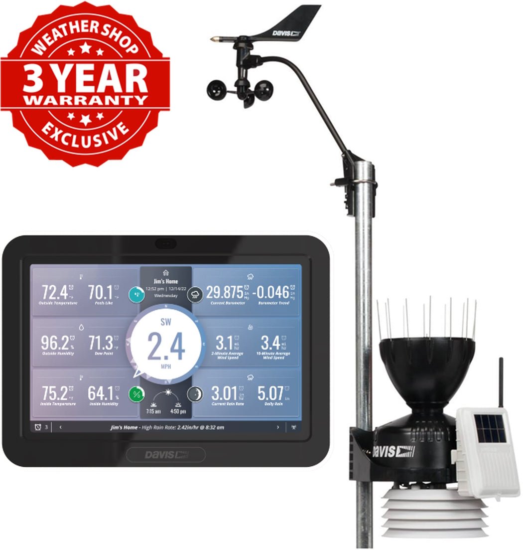 Davis Wireless Vantage Pro2 Weather Station with Standard Radiation Shield and WeatherLink Console 6252UK - dev-weathershop