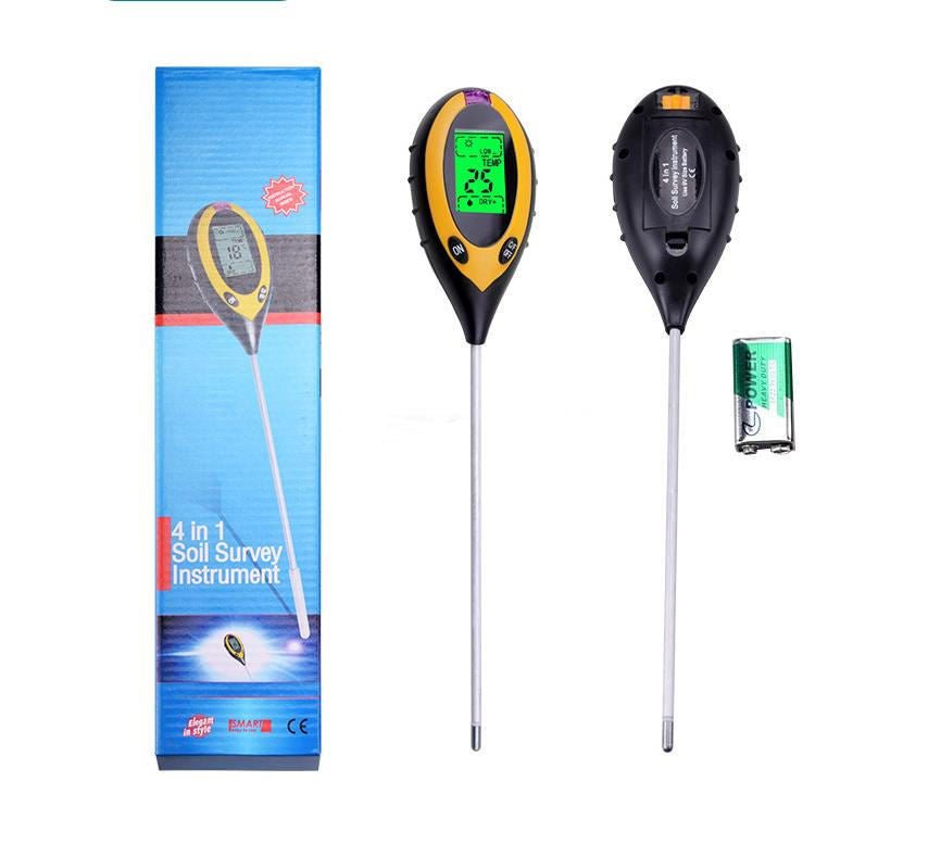 4 in 1 Soil PH Tester Plant Humidity Light Measuring Instrument - Weather Shop
