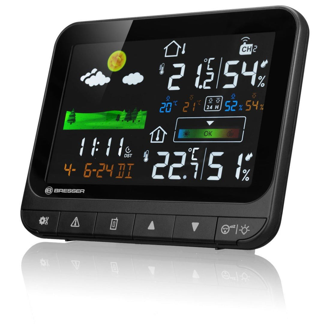 Bresser RC Weather Station Neomeo H with Indoor Comfort Indicator, Indoor/Outdoor Temp &amp; Humidity, Frost warning 7007350 - dev-weathershop