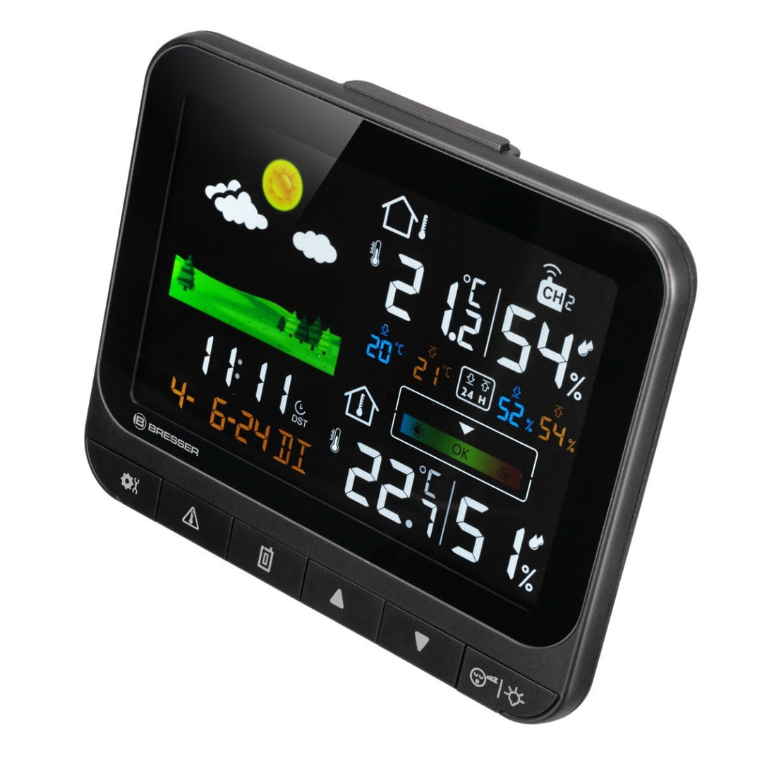 Bresser RC Weather Station Neomeo H with Indoor Comfort Indicator, Indoor/Outdoor Temp &amp; Humidity, Frost warning 7007350 - dev-weathershop
