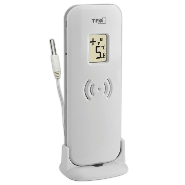 TFA DOUBLE-CHECK Wireless Thermometer with Two Transmitters (incl. waterproof cabled sensor) 30.3073 - dev-weathershop