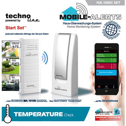 Mobile Alerts MA10001 Remote Temperature Monitoring System - Monitor via Mobile App - dev-weathershop