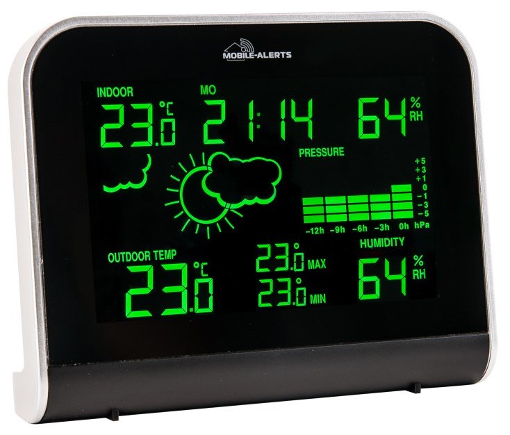 Mobile-Alerts MA10920 Weather Forecast Station - Optional Smartphone App - dev-weathershop