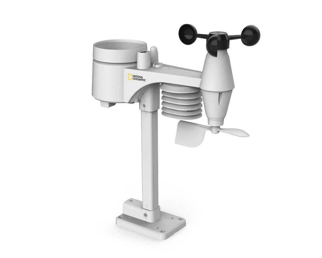 National Geographic 7-in-1 WiFi Weather Station - includes Light Intensity, UV, Ice/Frost Alert - dev-weathershop