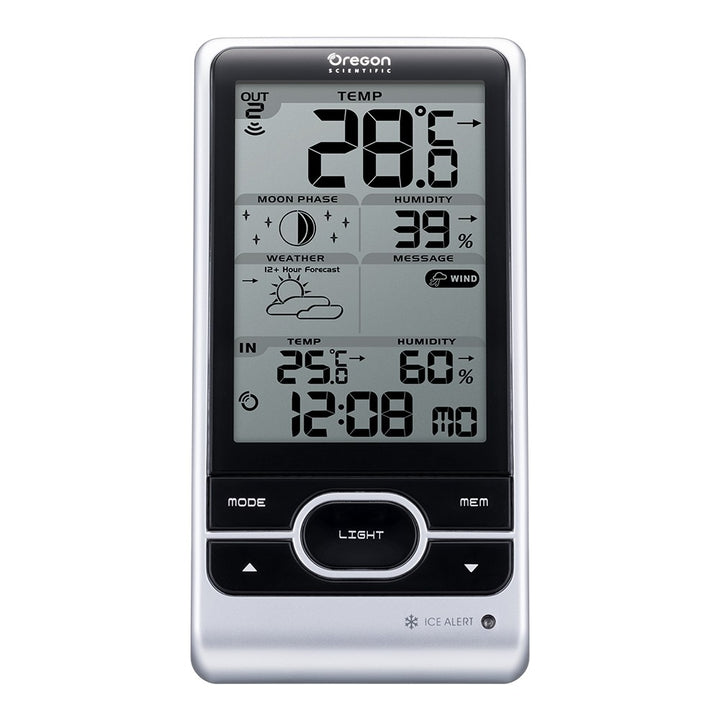 DISCONTINUED: Oregon Scientific BAR208HGX Wireless Weather Forecast Station incl Alerts for Weather &amp; Ice - Weather Shop