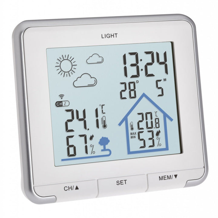 TFA LIFE 35.1153.02 Weather Forecast Station with Outdoor Temp &amp; Humidity - dev-weathershop
