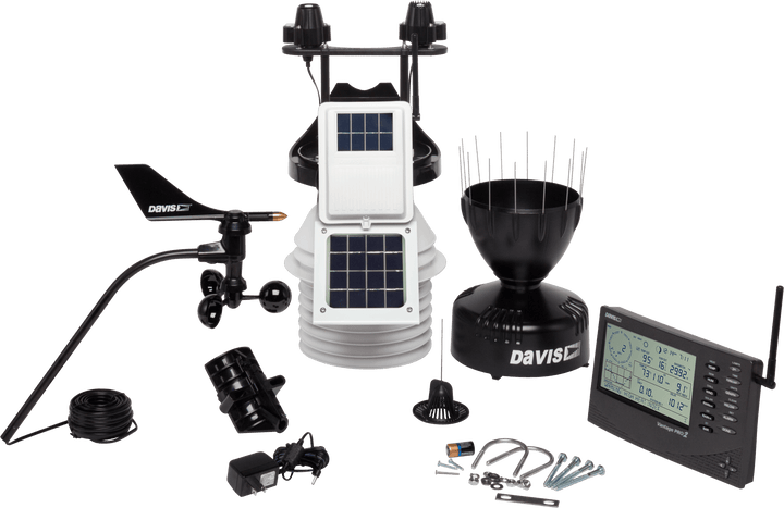 DISCONTINUED: Davis Vantage Pro2 Plus Wireless Weather Station 6163UK (includes UV &amp; Solar Radiation Sensors, 24-Hr Fan-Aspirated Radiation Shield) - Weather Shop
