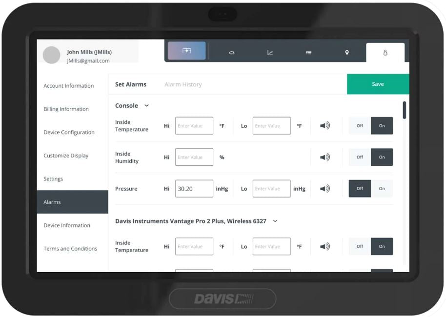 WeatherLink Console 6313UK - Live Stream from any Davis Wireless Weather Station or Sensor Transmitter - dev-weathershop