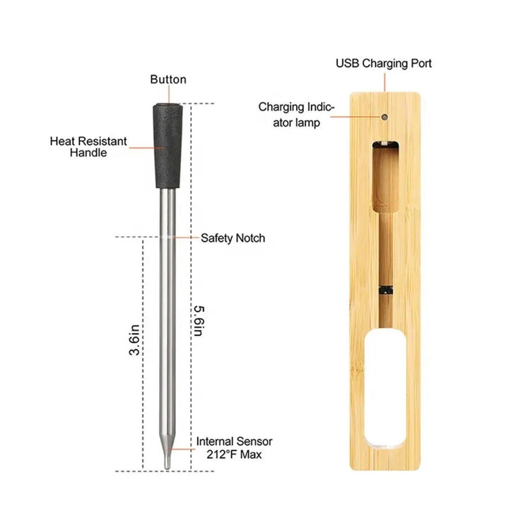 Wireless BBQ &amp; Oven Thermometer: Precision Grilling at Your Fingertips - dev-weathershop