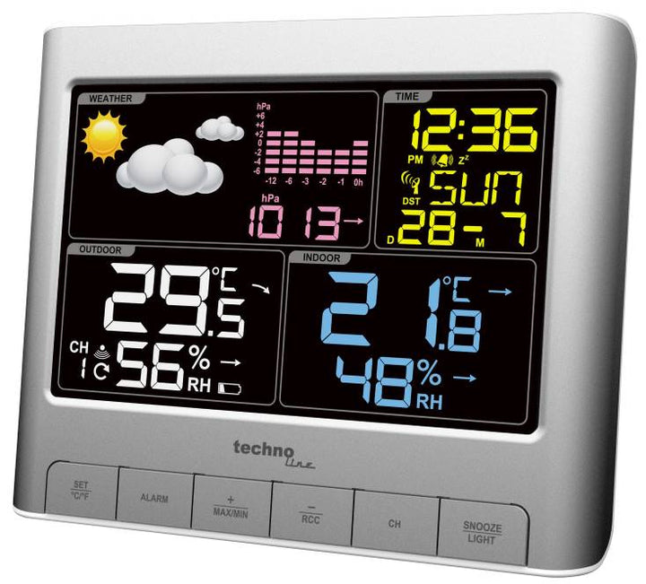 Technoline WS 6449 Weather Forecast Station with Barometric Pressure Graph - dev-weathershop